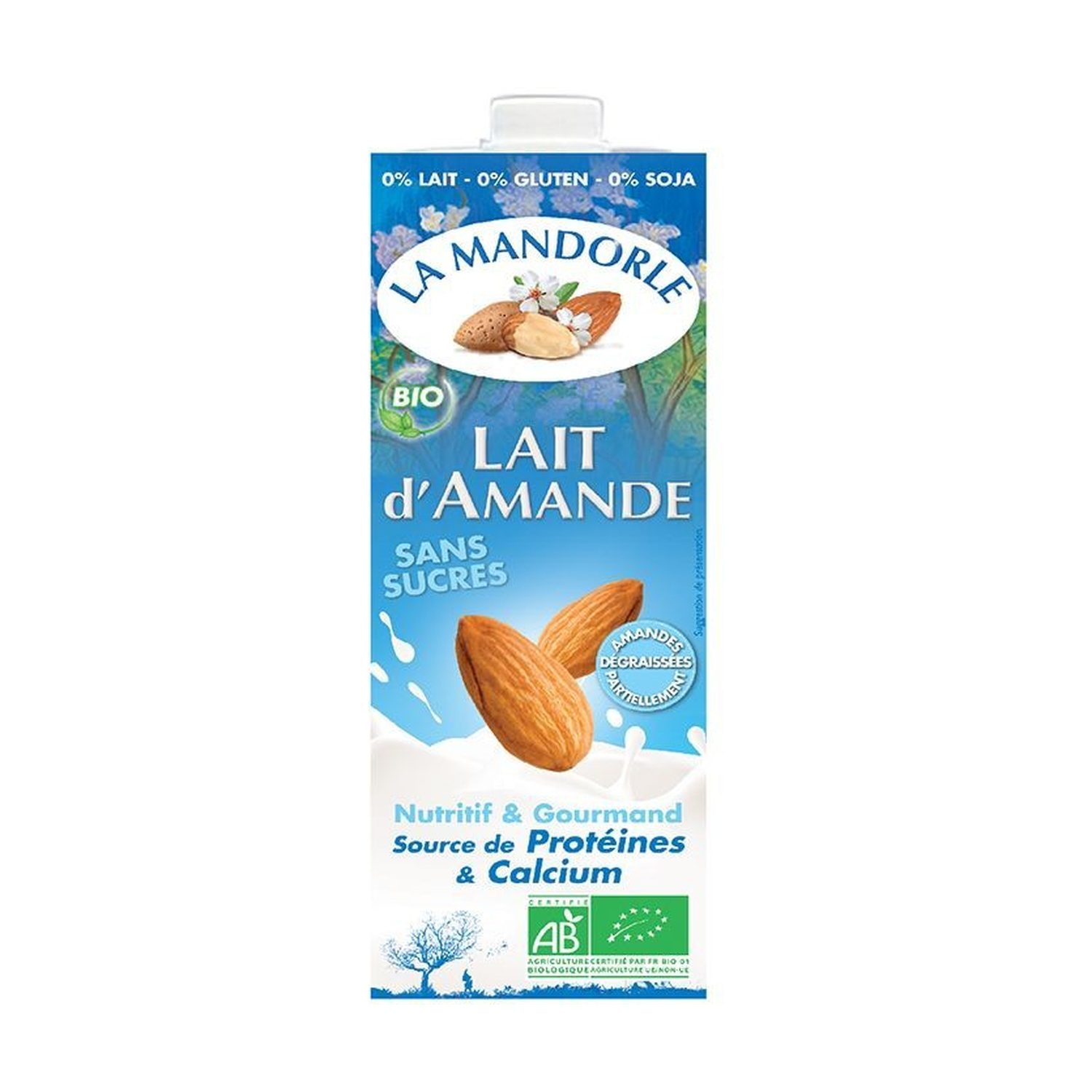 Boisson amande intense sans sucre 1L